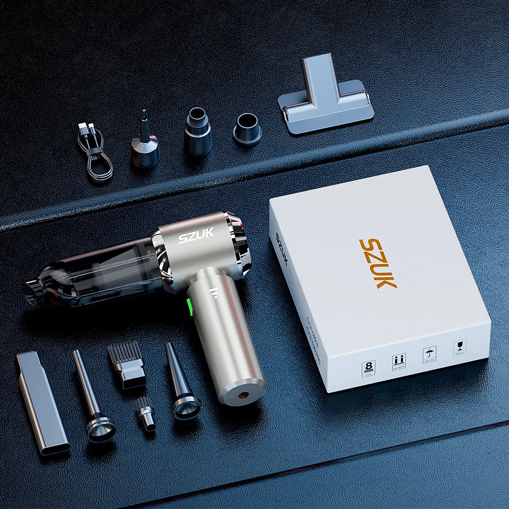 120W Portable Wireless Vacuum Cleaner – For Car & Home Deep Cleaning - The Little Market Shop