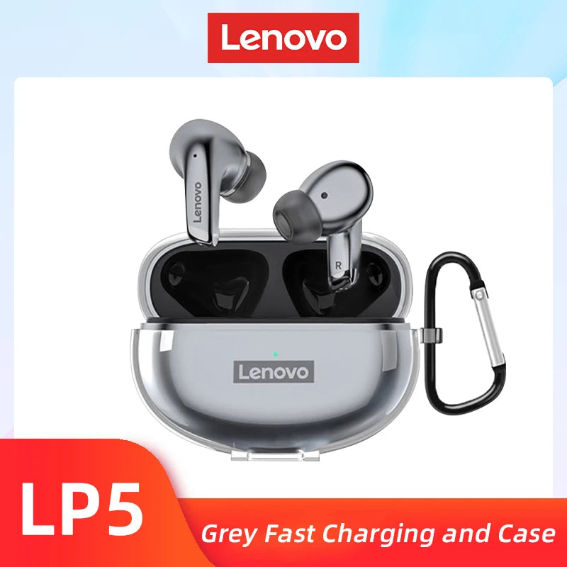 Lenovo LP5 Wireless Bluetooth Earbuds - HiFi Sound, Waterproof Sports Headphones with Mic - The Little Market Shop