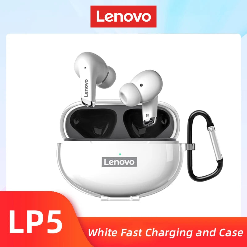 Lenovo LP5 Wireless Bluetooth Earbuds - HiFi Sound, Waterproof Sports Headphones with Mic - The Little Market Shop