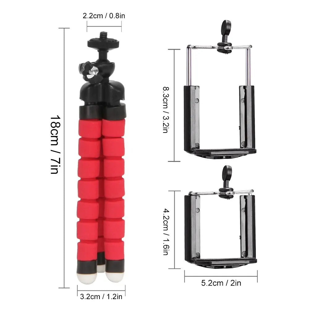 Mini Tripod For IPhone Camera Flexible sponge octopus legs - The Little Market Shop