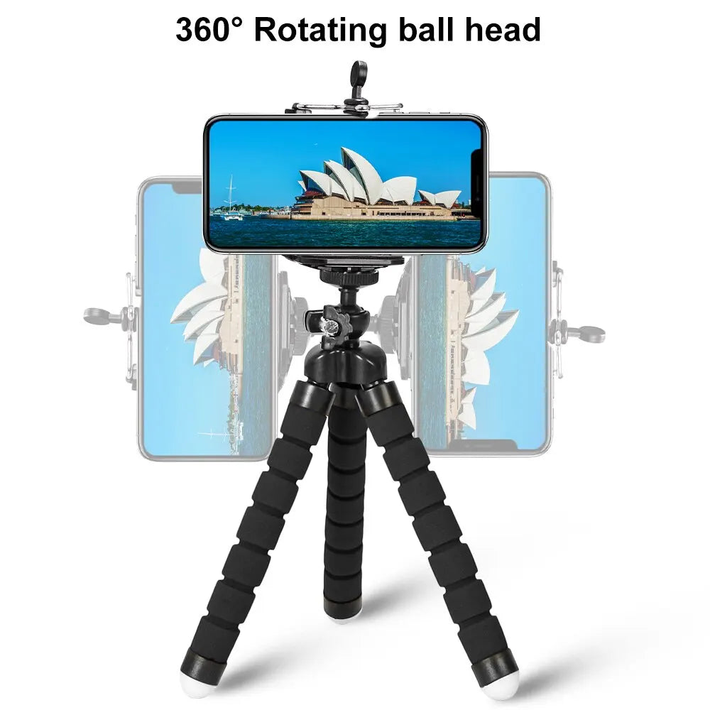 Mini Tripod For IPhone Camera Flexible sponge octopus legs - The Little Market Shop