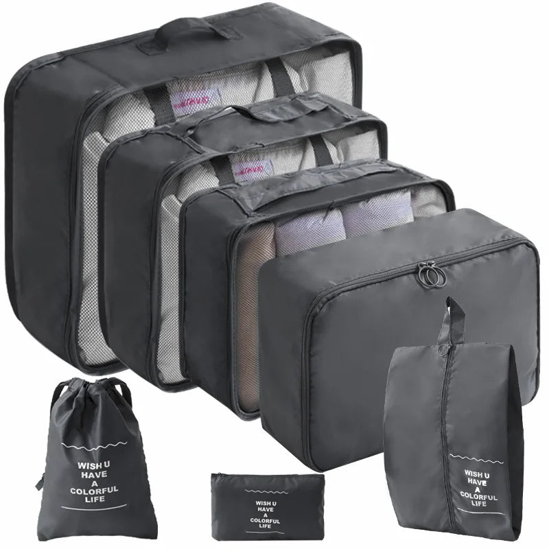 Travel Packing Cubes Set for an Organised Suitcase
