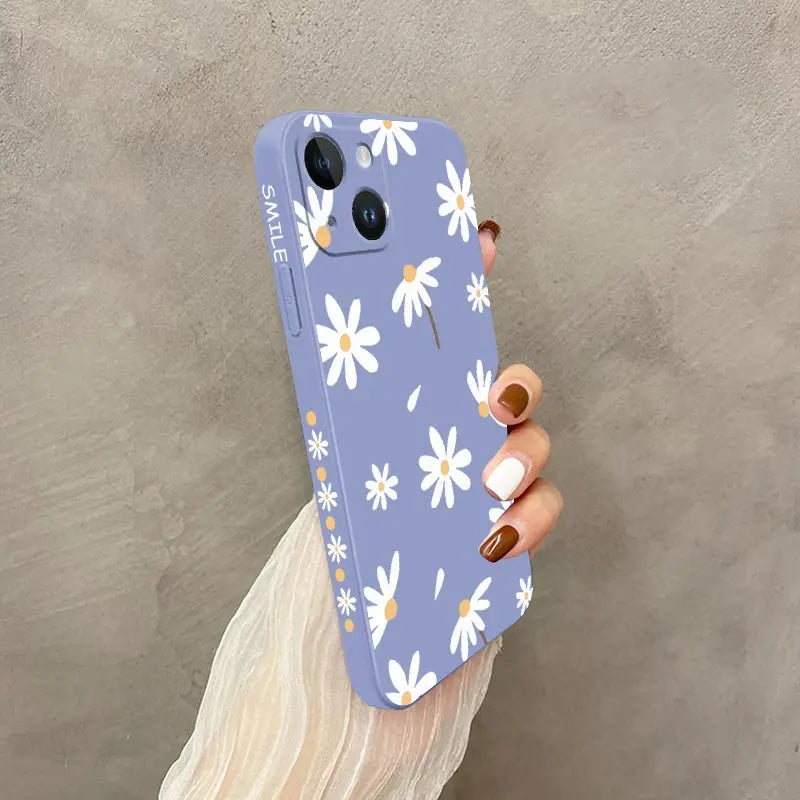 Stylish Daisy Phone Case – Slim, Protective Cover for All iPhone Models - The Little Market Shop