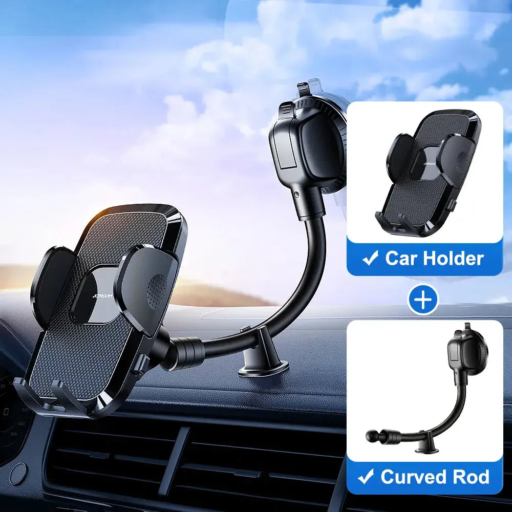 Drive Smartly with Our Universal Dashboard Phone Holder - Handsfree Secure, and Versatile Car Phone Mount 360° View 9in Flexible Long Arm, Auto Windshield Air Vent Phone Mount - The Little Market Shop