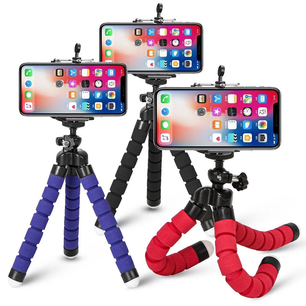 Mini Tripod For IPhone Camera Flexible sponge octopus legs - The Little Market Shop