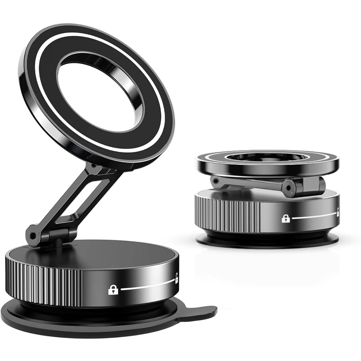 Magnetic Foldable Phone Stand & Car Mount – Compact MagSafe Grip Anywhere