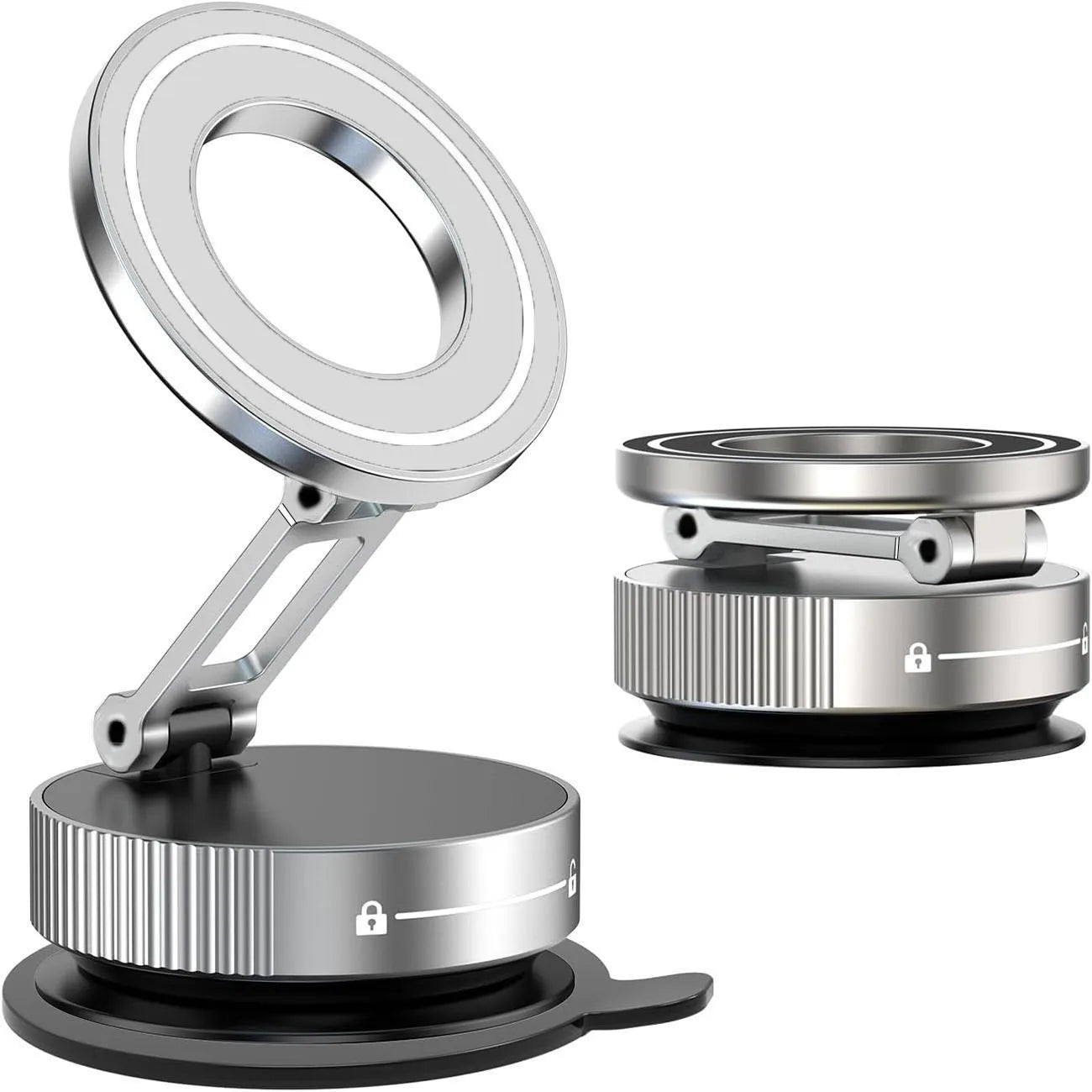 Magnetic Foldable Phone Stand & Car Mount – Compact MagSafe Grip Anywhere
