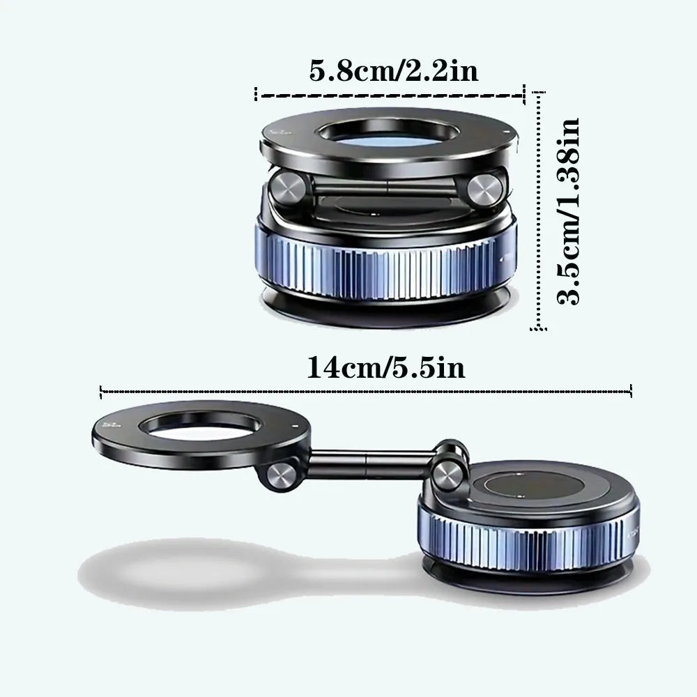 Magnetic Foldable Phone Stand & Car Mount – Compact MagSafe Grip Anywhere