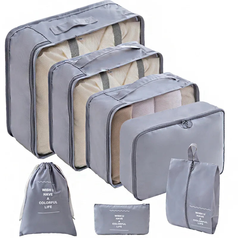 Travel Packing Cubes Set for an Organised Suitcase