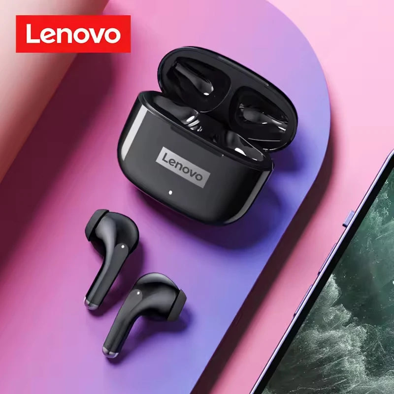 Lenovo LP40Pro TWS Bluetooth earbuds with charging case