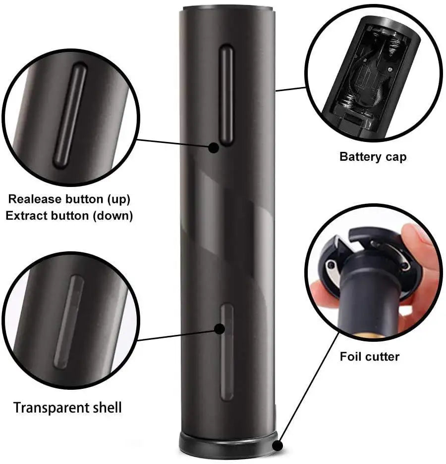 Electric Wine Opener - Effortless Corkscrew for Red Wine - The Little Market Shop