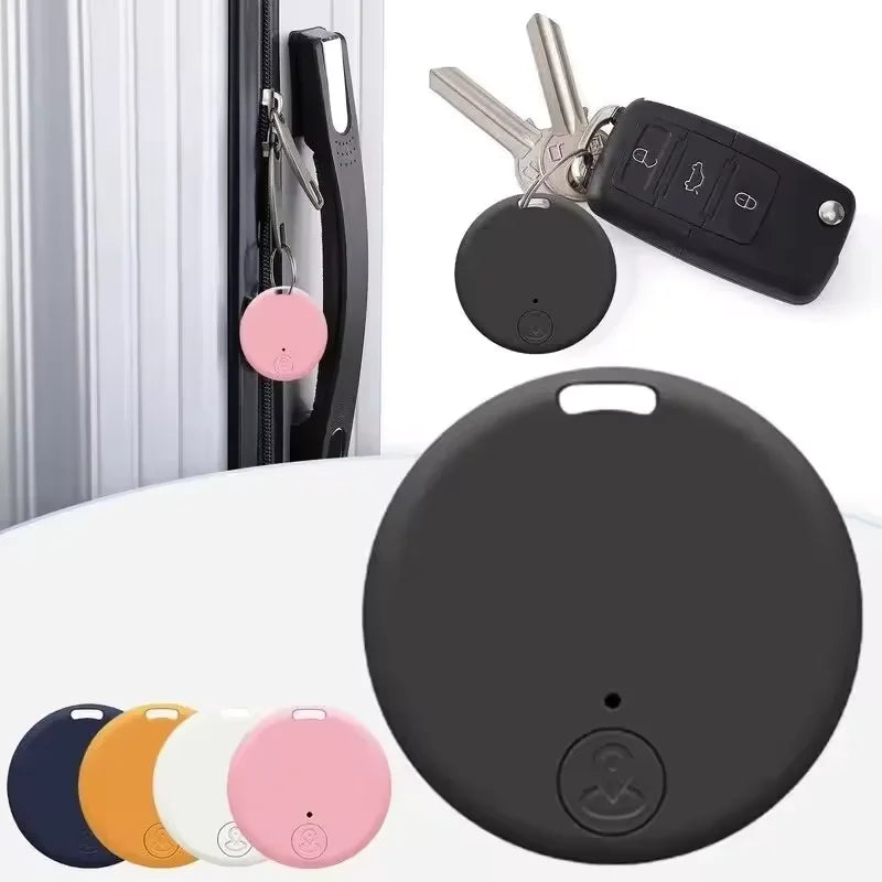 Bluetooth GPS tracker for pets and wallets, anti-lost device, black color