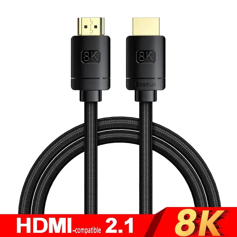 Baseus HDMI-Compatible Cable for Xiaomi Mi Box 48Gbps Digital for PS5 PS4 8K 2.1 4K 2.0 HDMI-Compatible Splitter 8K/60Hz Cables - The Little Market Shop