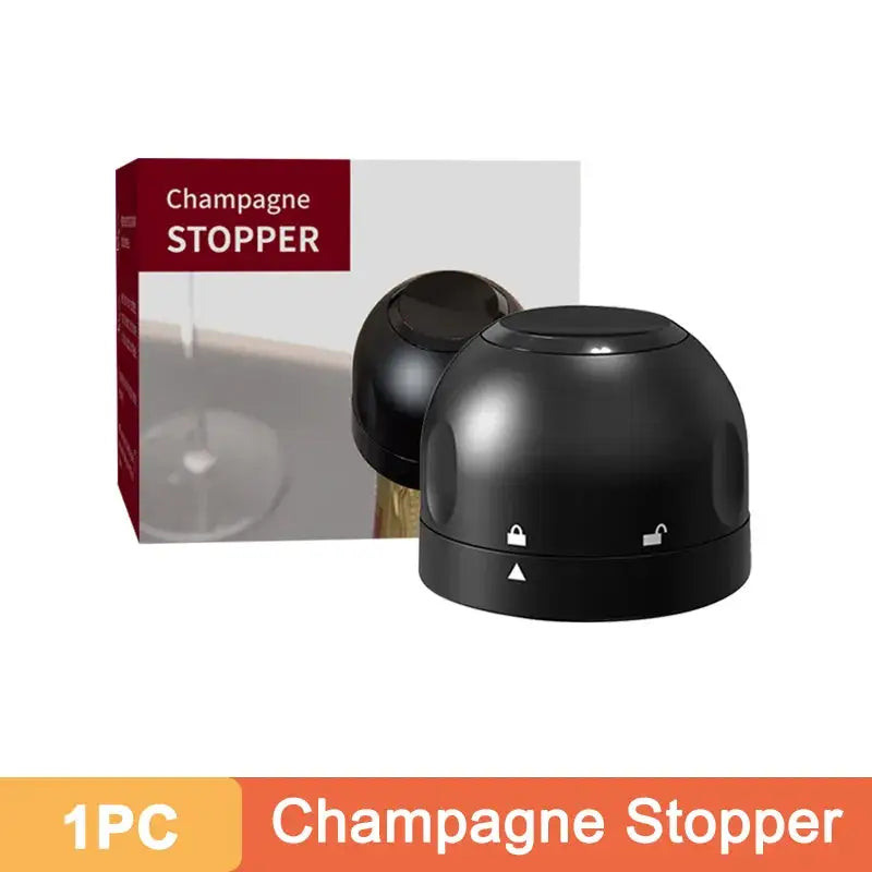 Keep Your Wine Champagne Fresh with Our Reusable Silicone Wine Vacuum Stopper for Sparkling Wine , Beer Preservation. Order Now for Extended Flavour!1/2Pcs - The Little Market Shop
