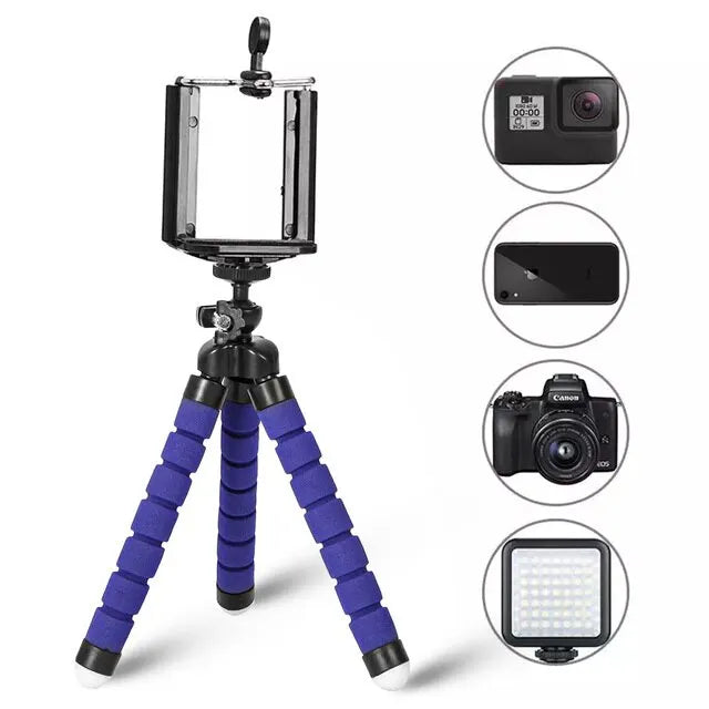 Mini Tripod For IPhone Camera Flexible sponge octopus legs - The Little Market Shop