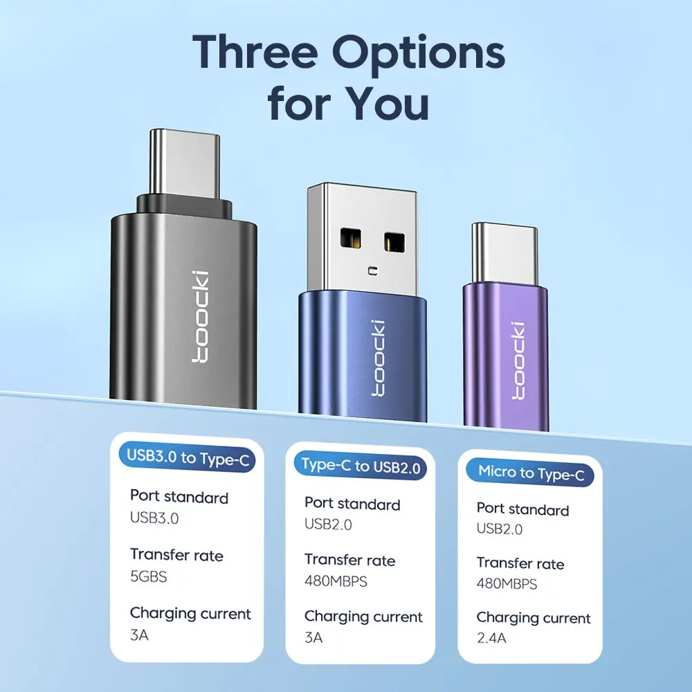 USB-C OTG Adapter 3.0 & 2.0 Converter for Samsung, Xiaomi, MacBook - The Little Market Shop
