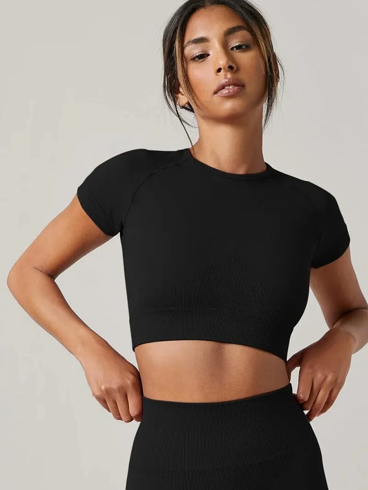 Seamless Yoga Top – Breathable, Stretchy & Stylish Gym Wear! - The Little Market Shop