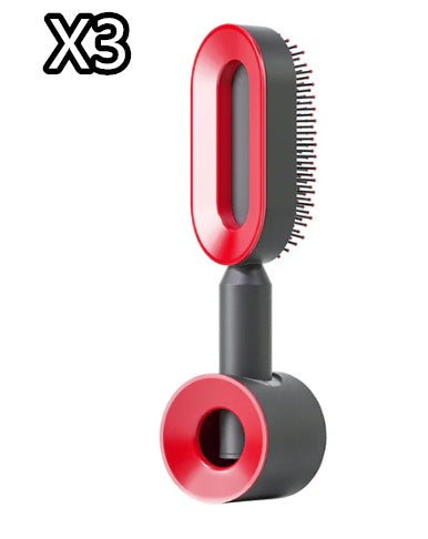 Self-Cleaning Hair Brush – Anti-Static, Scalp Massage & Easy Detangling