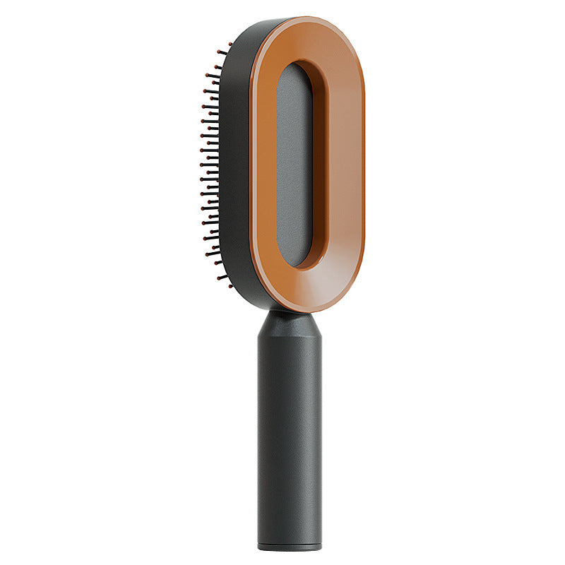 Self-Cleaning Hair Brush – Anti-Static, Scalp Massage & Easy Detangling - The Little Market Shop