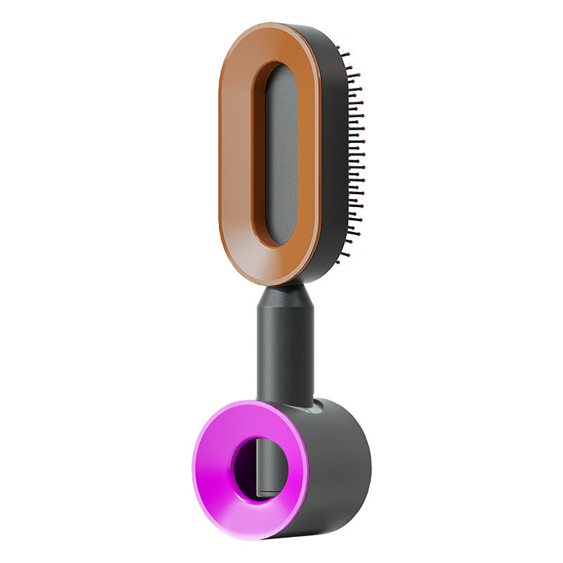 Self-Cleaning Hair Brush – Anti-Static, Scalp Massage & Easy Detangling - The Little Market Shop