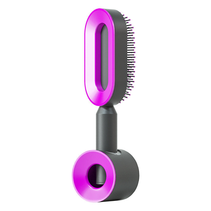 Self-Cleaning Hair Brush – Anti-Static, Scalp Massage & Easy Detangling - The Little Market Shop