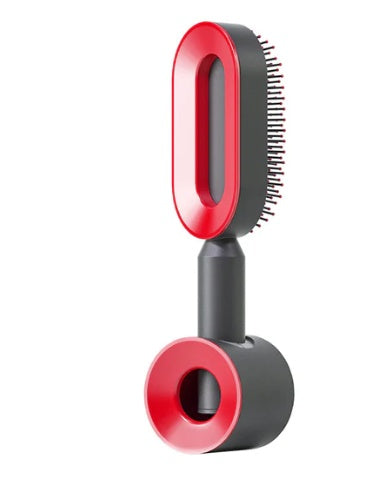Self-Cleaning Hair Brush – Anti-Static, Scalp Massage & Easy Detangling - The Little Market Shop