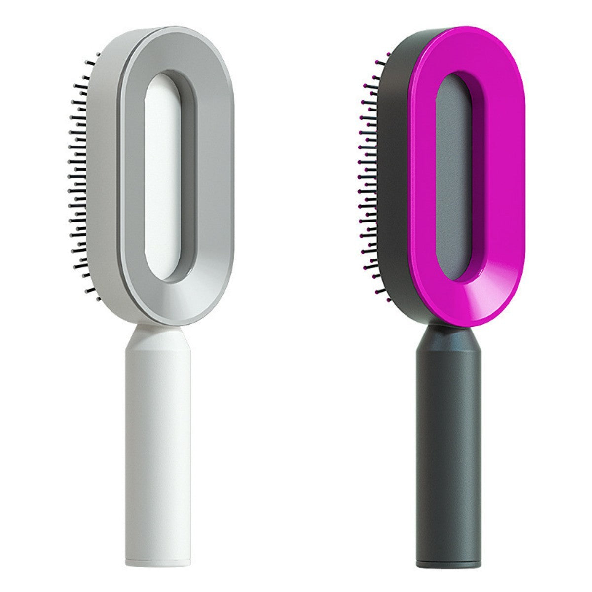 Self-Cleaning Hair Brush – Anti-Static, Scalp Massage & Easy Detangling