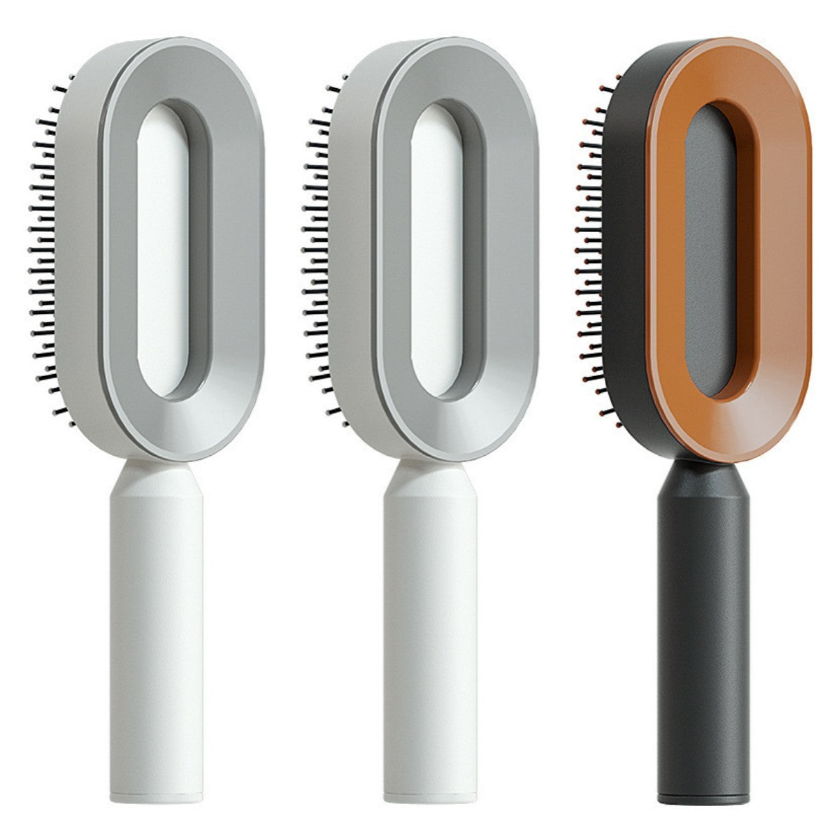 Self-Cleaning Hair Brush – Anti-Static, Scalp Massage & Easy Detangling