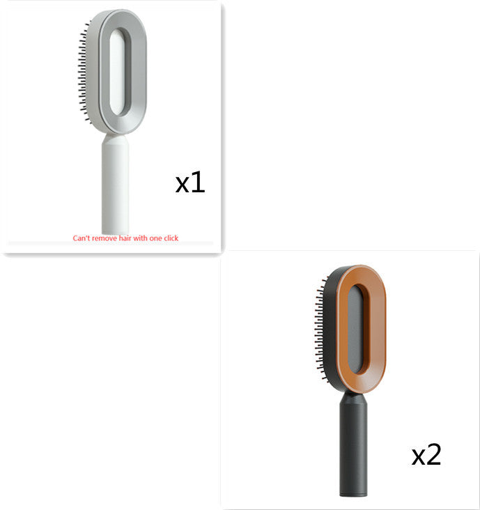 Self-Cleaning Hair Brush – Anti-Static, Scalp Massage & Easy Detangling