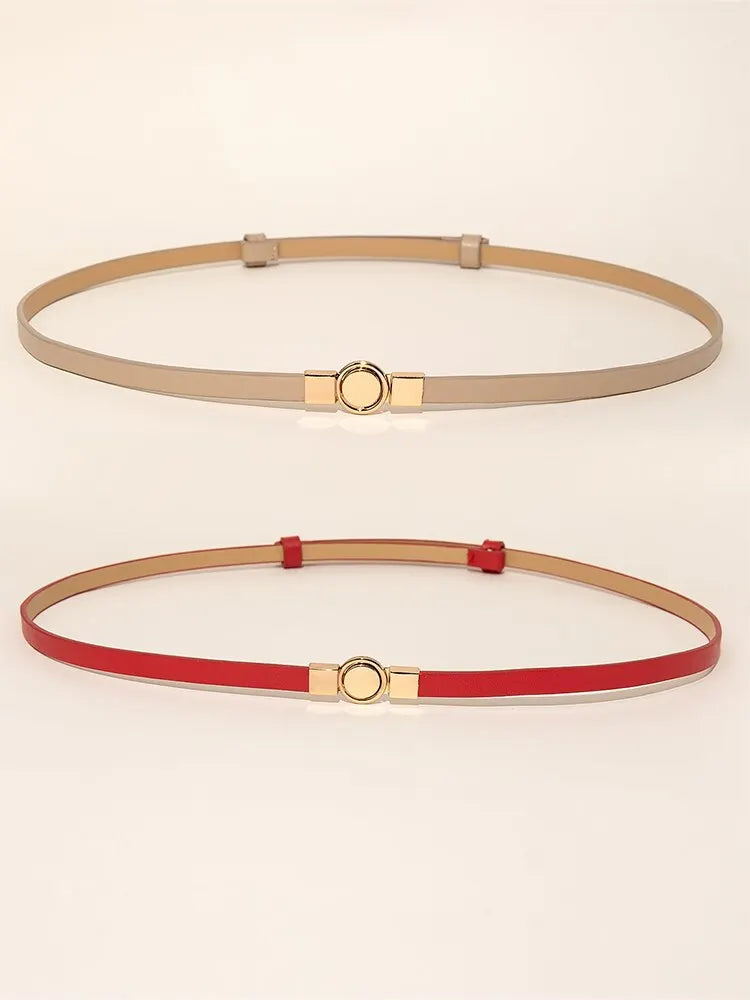 2 Piece Multicolor Self-Stretch Dress with Belt – Year-Round Elegance - The Little Market Shop