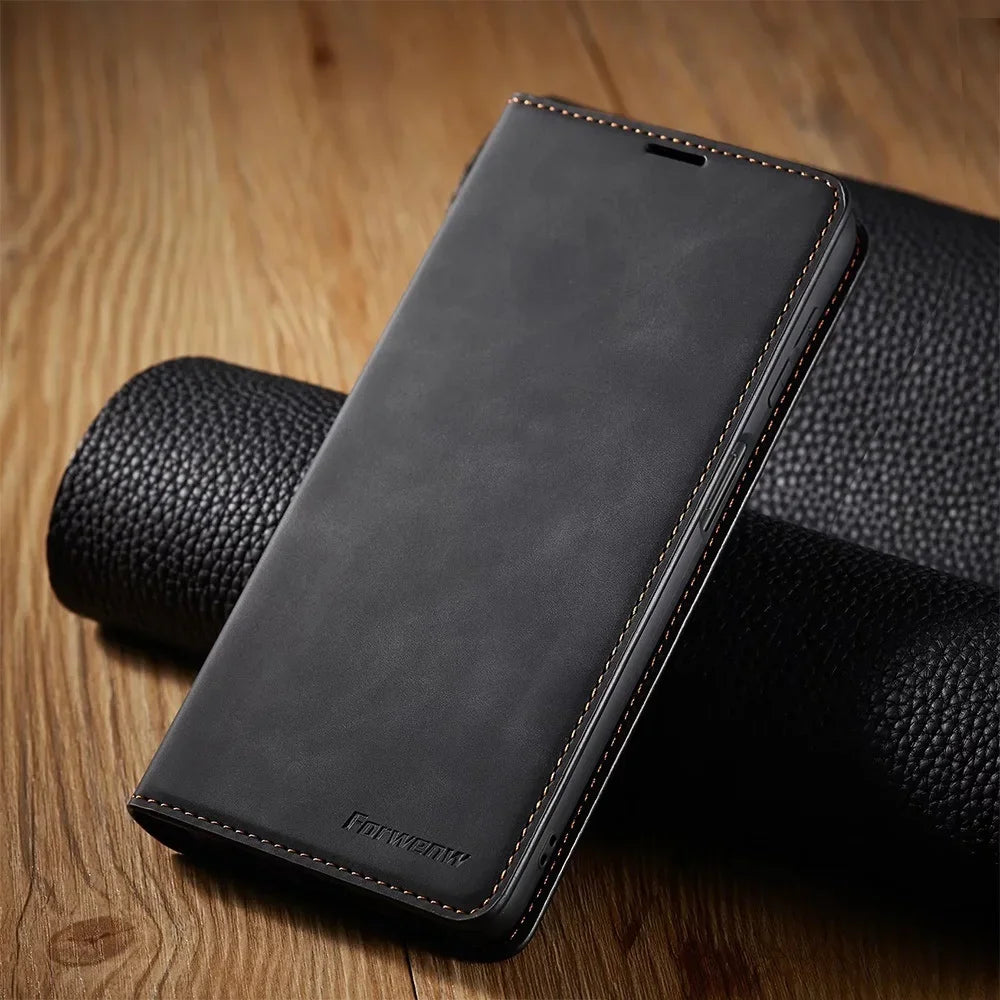 Wallet Leather Case for Samsung Galaxy S24 S23 S22 S21 S20 FE Ultra Plus S10 S9 S8 Plus A25 A52s A53 A12 A71 A51 Flip Cover - The Little Market Shop