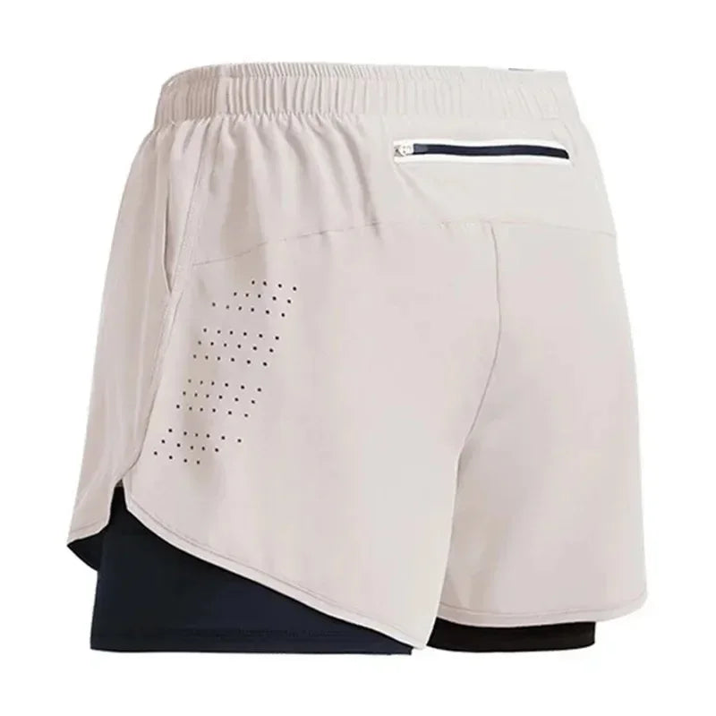 Men's Elite 2-in-1 Workout Shorts – Quick-Dry Running, Gym & Training Performance