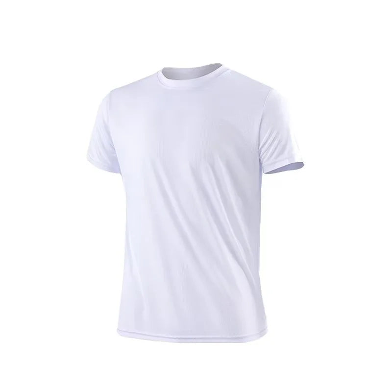Men’s Breathable Quick-Dry Sports T-Shirt – Lightweight Short Sleeve Gym & Fitness Top - The Little Market Shop