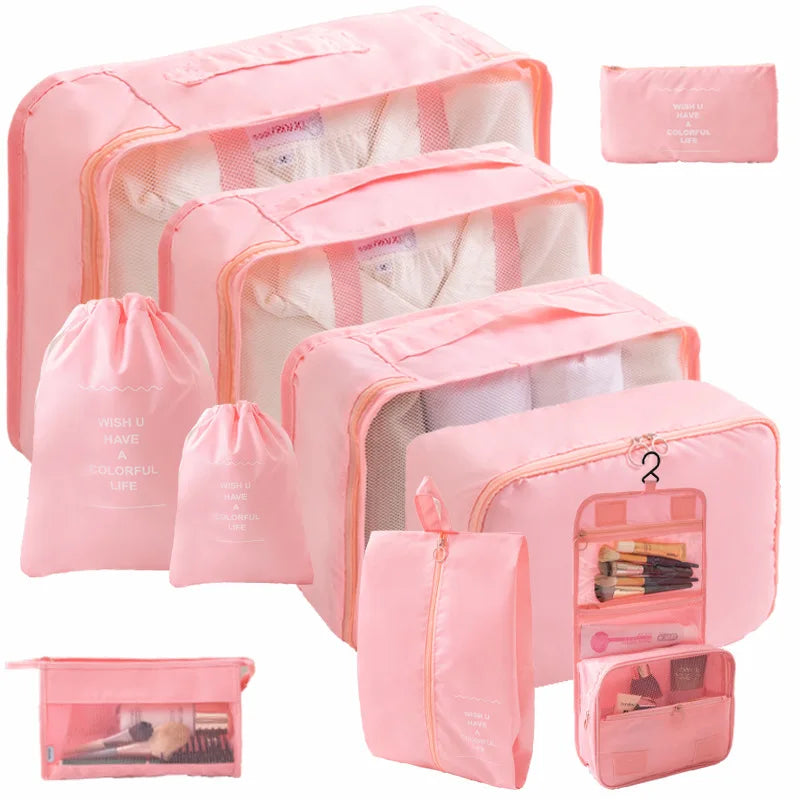 Travel Packing Cubes Set for an Organised Suitcase