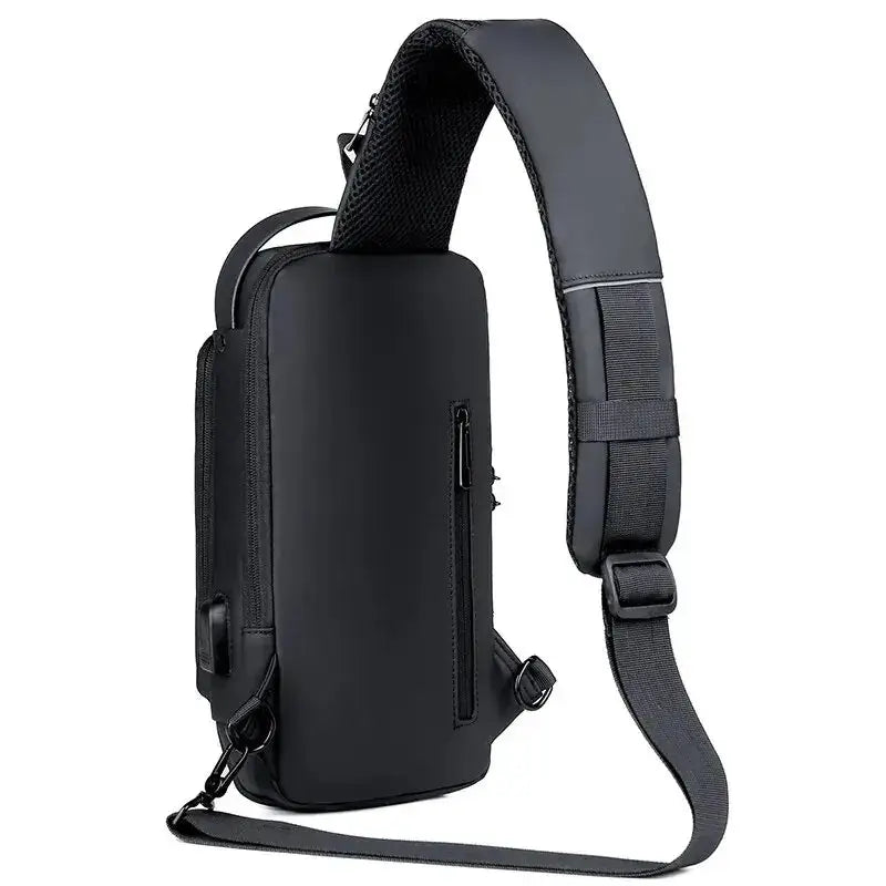 Secure Your Essentials with Our Multifunctional Anti-Theft USB Shoulder Bag for Men - The Little Market Shop