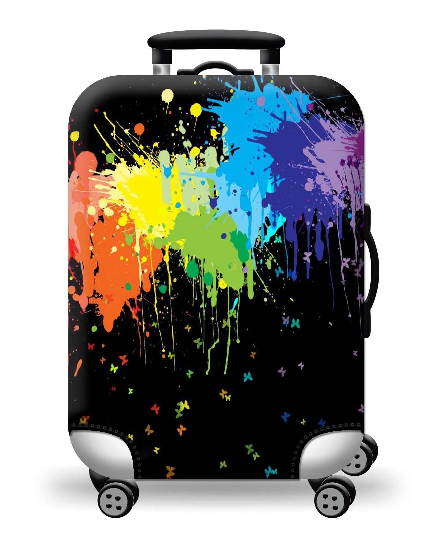 Protect Your Luggage in Style with Our Durable World Map Luggage Cover - The Little Market Shop