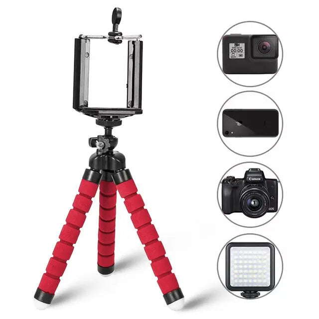 Mini Tripod For IPhone Camera Flexible sponge octopus legs - The Little Market Shop
