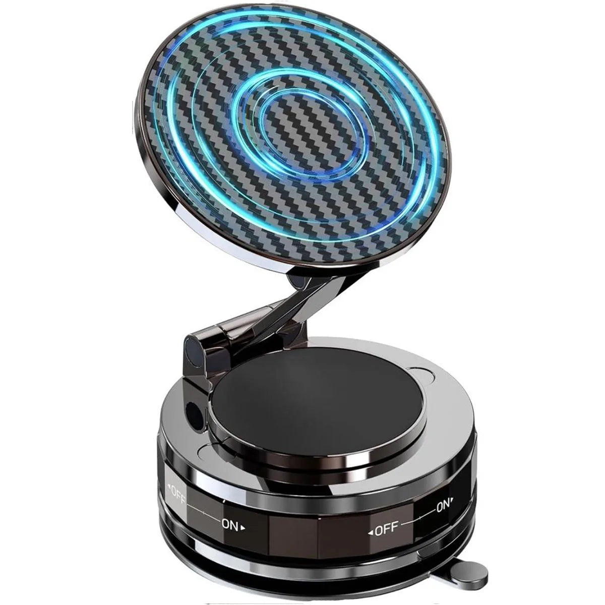 Magnetic Foldable Phone Stand & Car Mount – Compact MagSafe Grip Anywhere