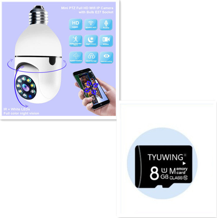 1080P WiFi Bulb Security Camera – 4X Zoom, E27, 5G Alarm Monitor - The Little Market Shop