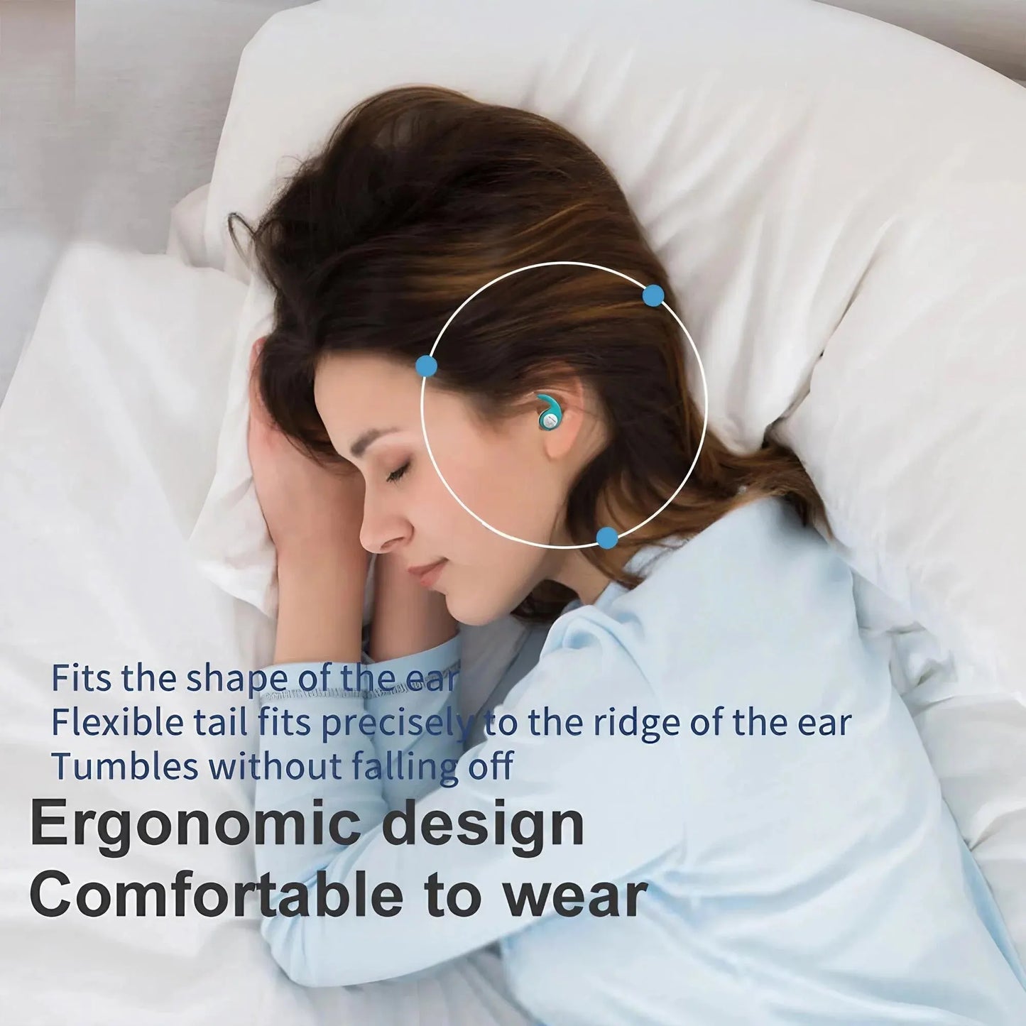 Soft Silicone Noise-Canceling Earplugs - Waterproof, Comfortable Fit for Sleep & Swimming - The Little Market Shop