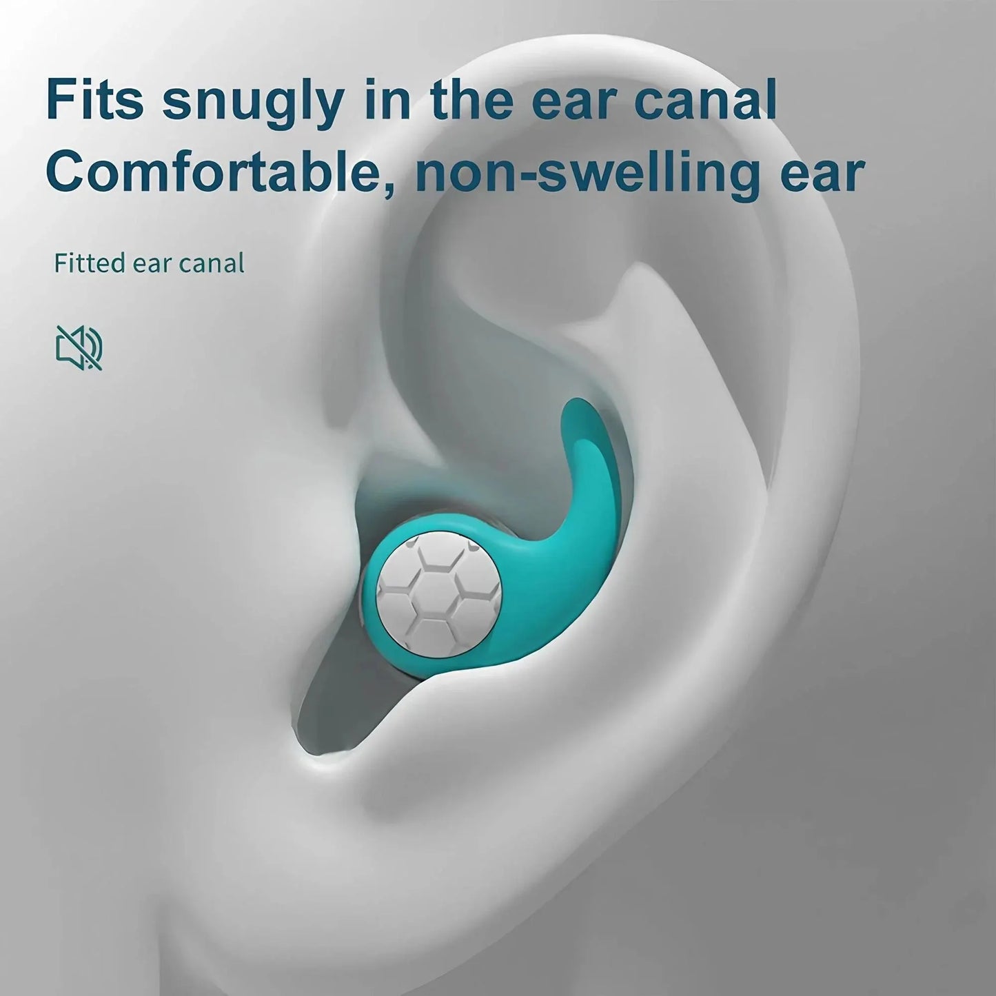 Soft Silicone Noise-Canceling Earplugs - Waterproof, Comfortable Fit for Sleep & Swimming - The Little Market Shop
