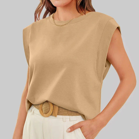 Solid Casual Loose Top – Oversized Vintage Women’s Summer Tops - The Little Market Shop