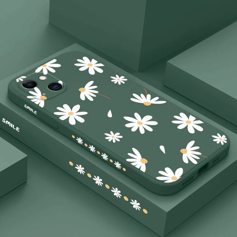 Stylish Daisy Phone Case – Slim, Protective Cover for All iPhone Models - The Little Market Shop