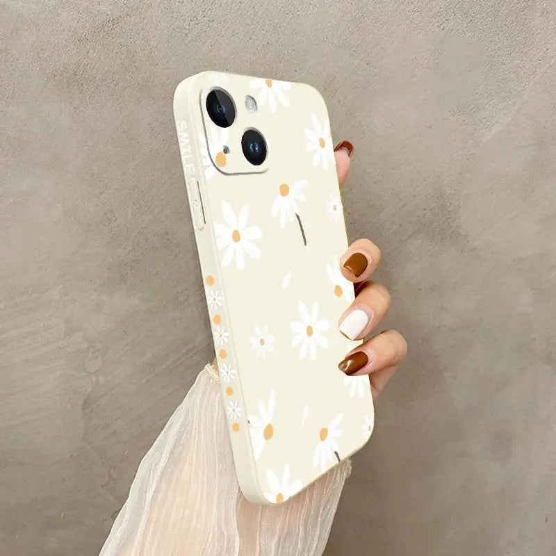Stylish Daisy Phone Case – Slim, Protective Cover for All iPhone Models - The Little Market Shop