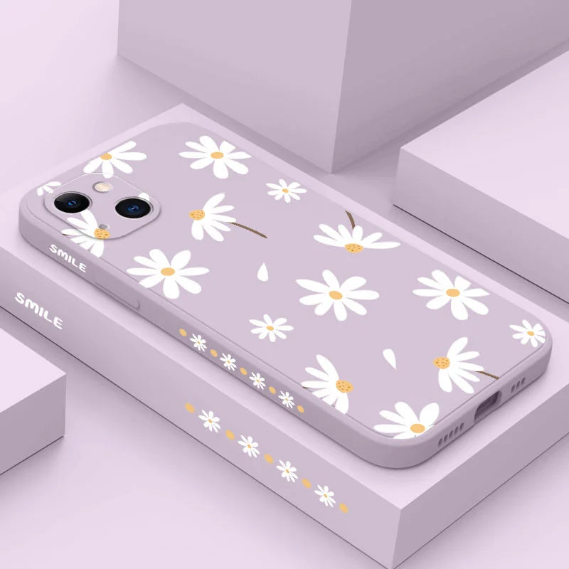 Stylish Daisy Phone Case – Slim, Protective Cover for All iPhone Models - The Little Market Shop