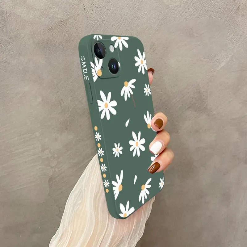 Stylish Daisy Phone Case – Slim, Protective Cover for All iPhone Models - The Little Market Shop