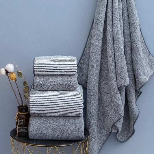 Thickened Microfiber Bath Towel – Quick-Dry, Soft & Absorbent for Spa Beach Home - The Little Market Shop