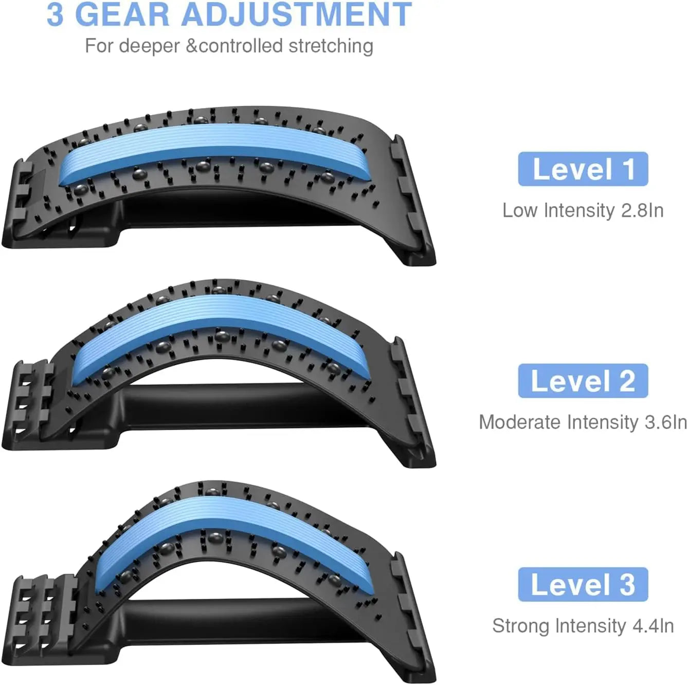 Back Stretcher for Pain Relief – Multi-Level Back Cracker & Spine Support for Lower & Upper Back - The Little Market Shop