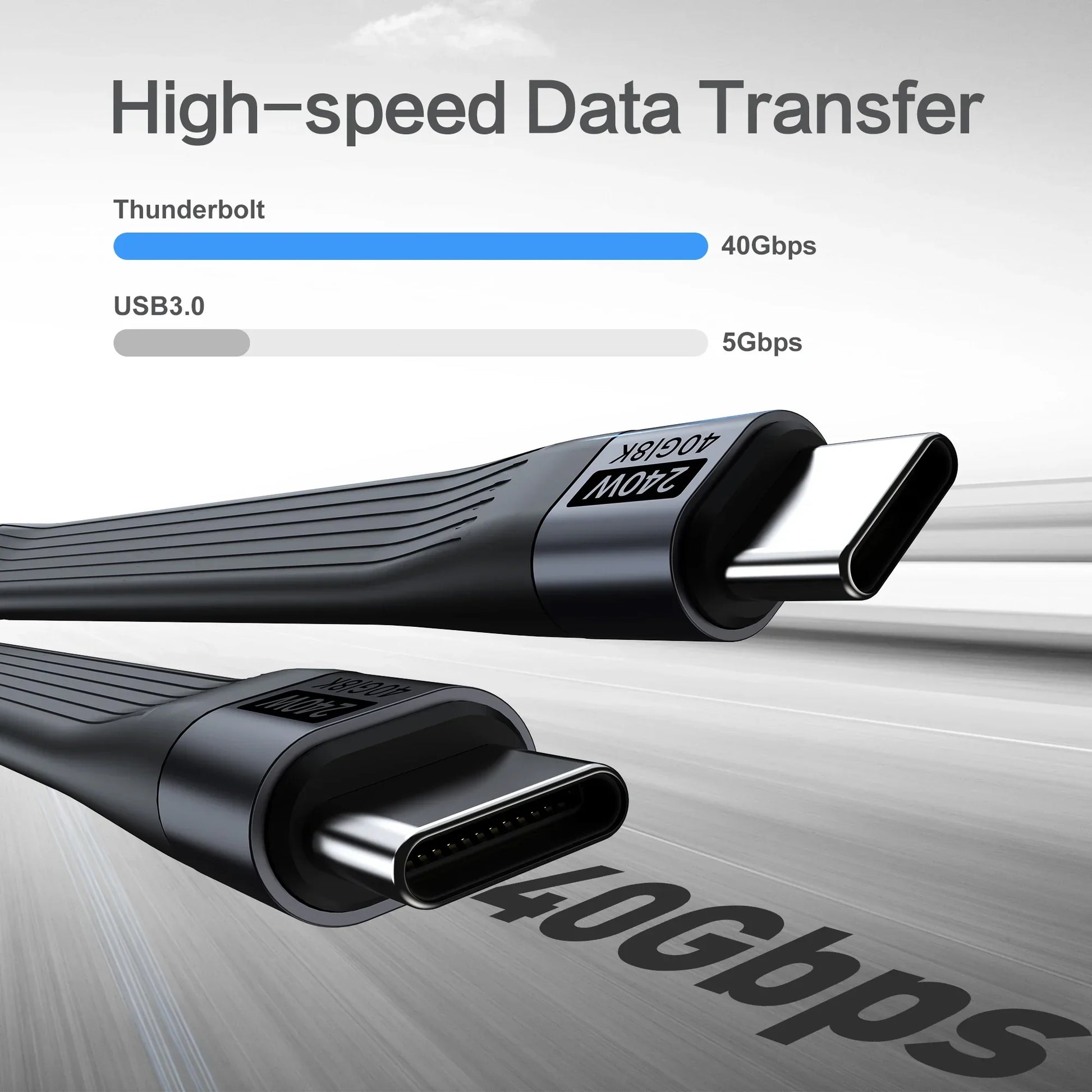 USB 4 Keychain Cable 240W Fast Charge 40Gbps for iPhone 16 & More - The Little Market Shop