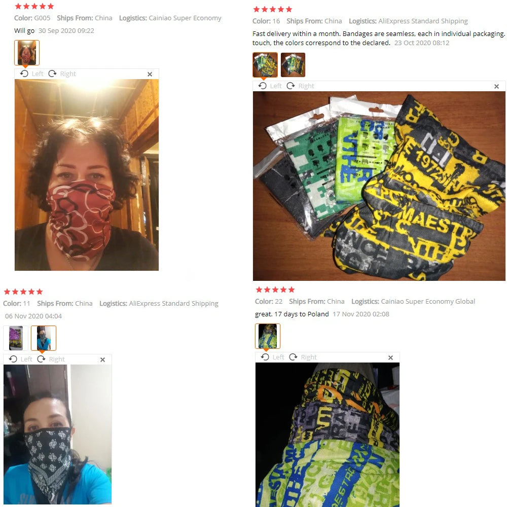 Versatile Scarf - UV Protection, Dust proof, Outdoor Headwear for Men & Women - The Little Market Shop